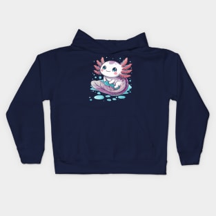 Cute Axolotl Kids Hoodie